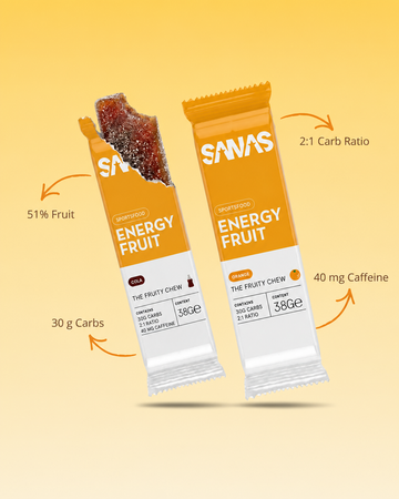 Sanas Energy Fruit sportvoeding tijdens een zomerse fiets- of looptraining