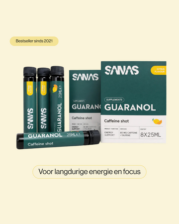 Sanas Guaranol of cafeïneshot als extra energy boost voor een training of wedstrijd