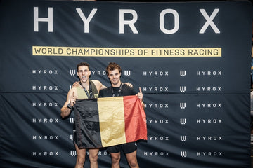 Tom en Pieter Sanas na een succesvolle Hyrox-race