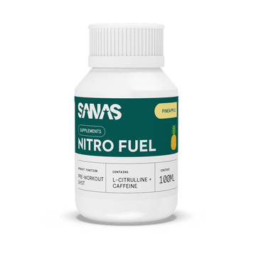 Nitro Fuel pre-workout shot van Sanas voor een intensieve training