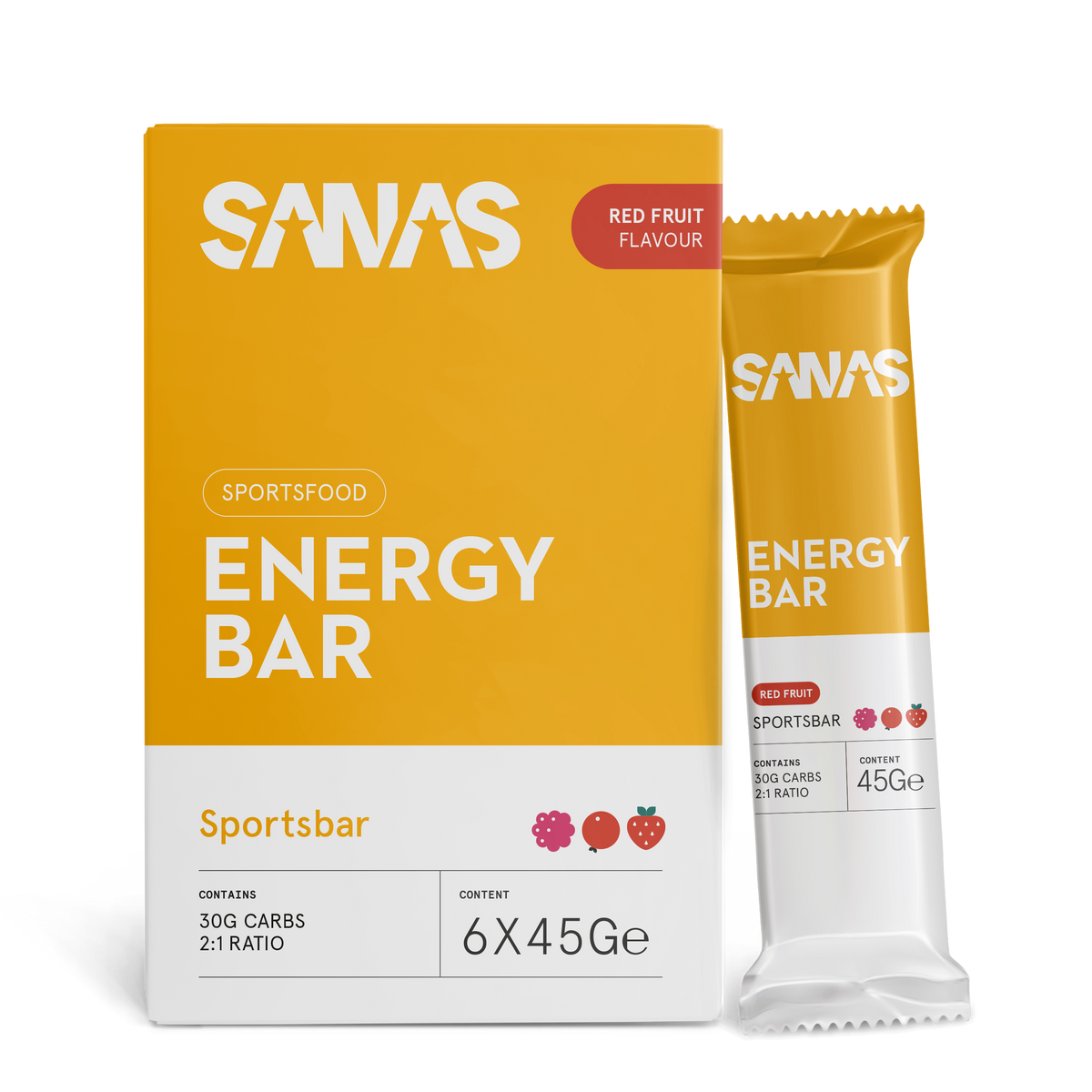 Sanas Energy Bar met 30 gram koolhydraten