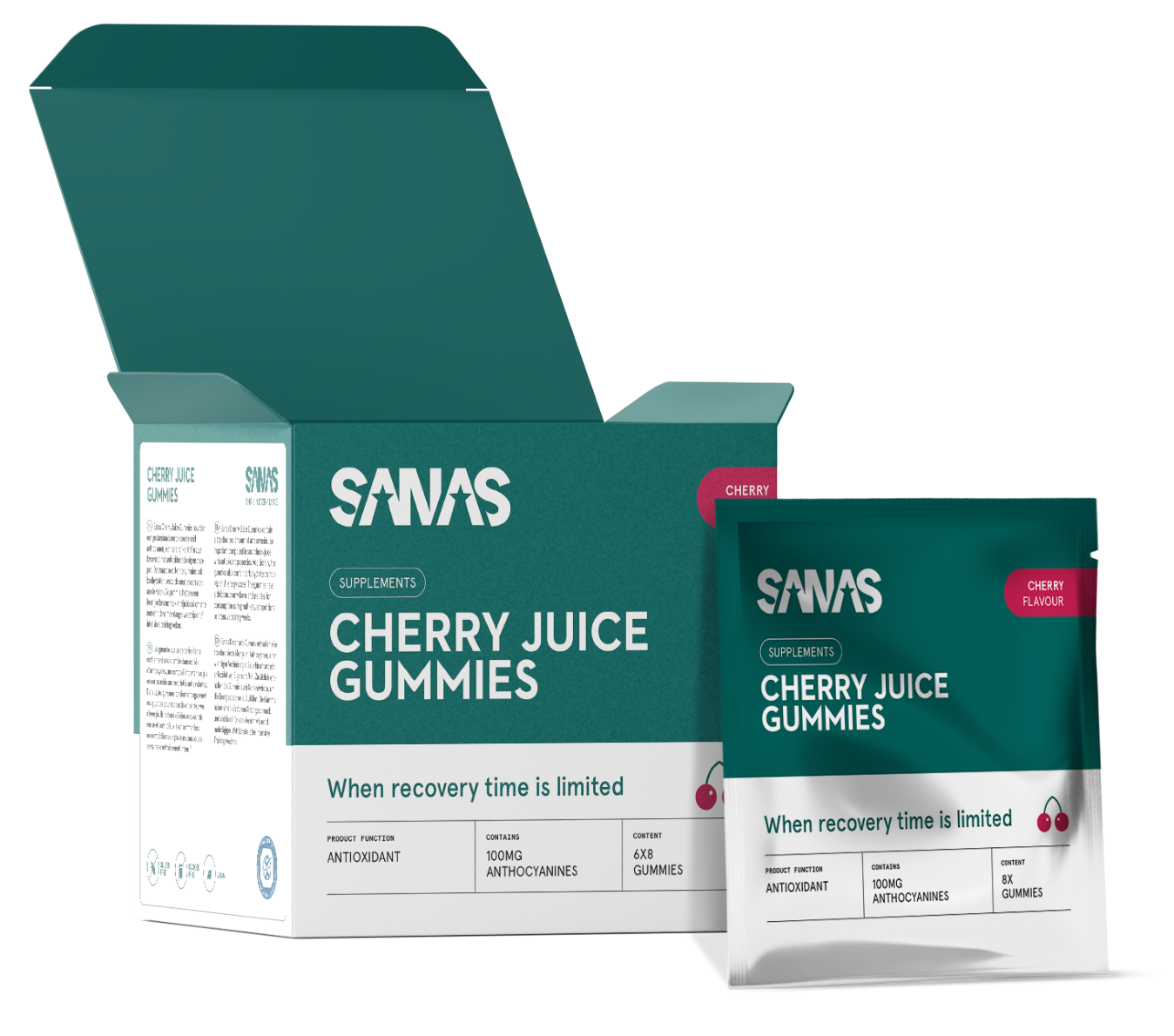 Bonbons gélifiés au jus de cerise