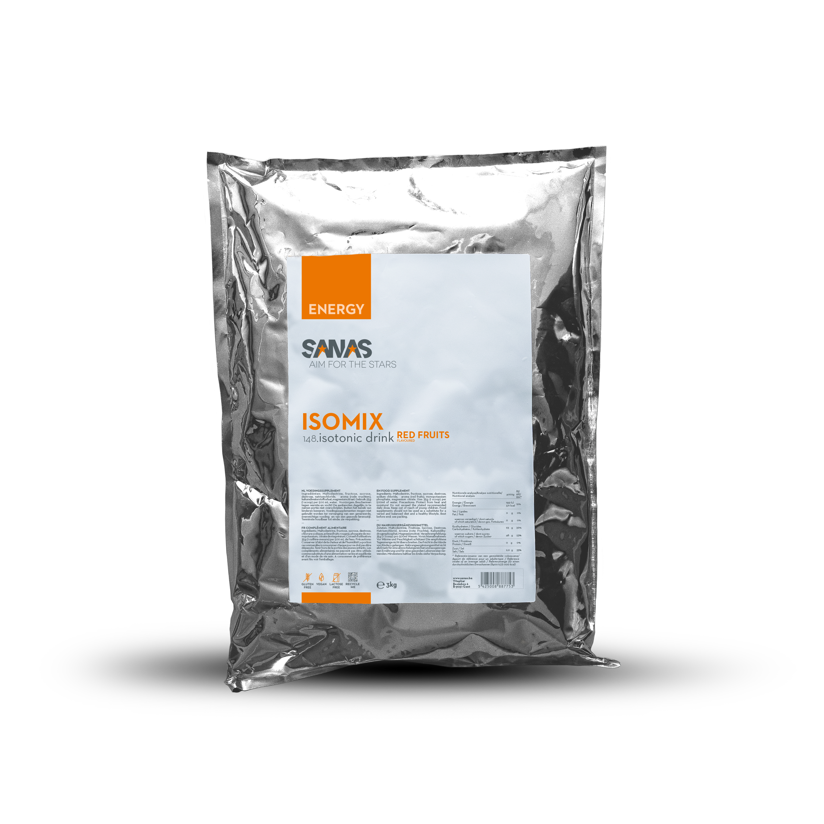 Boisson isotonique pour sportifs (Isomix)