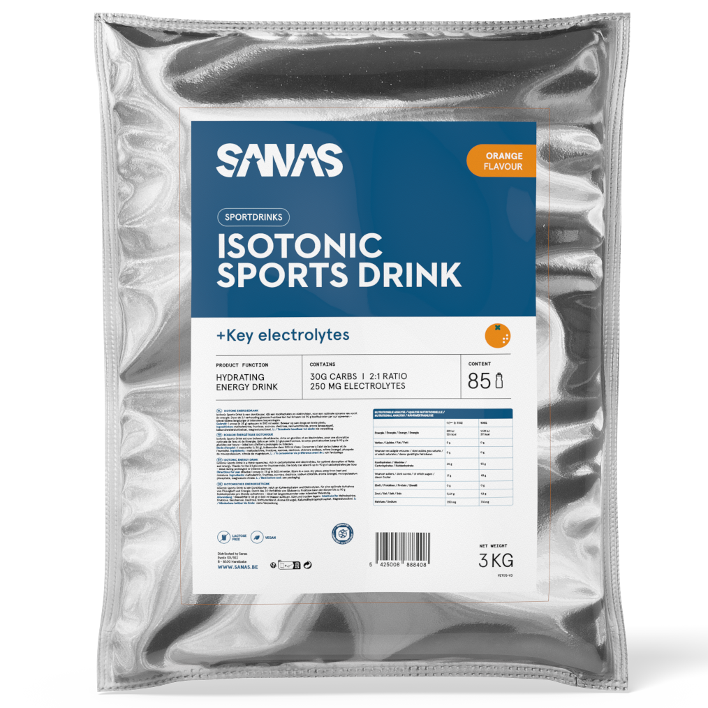 Sanas Isotonic Sports Drink voor duursporters orange