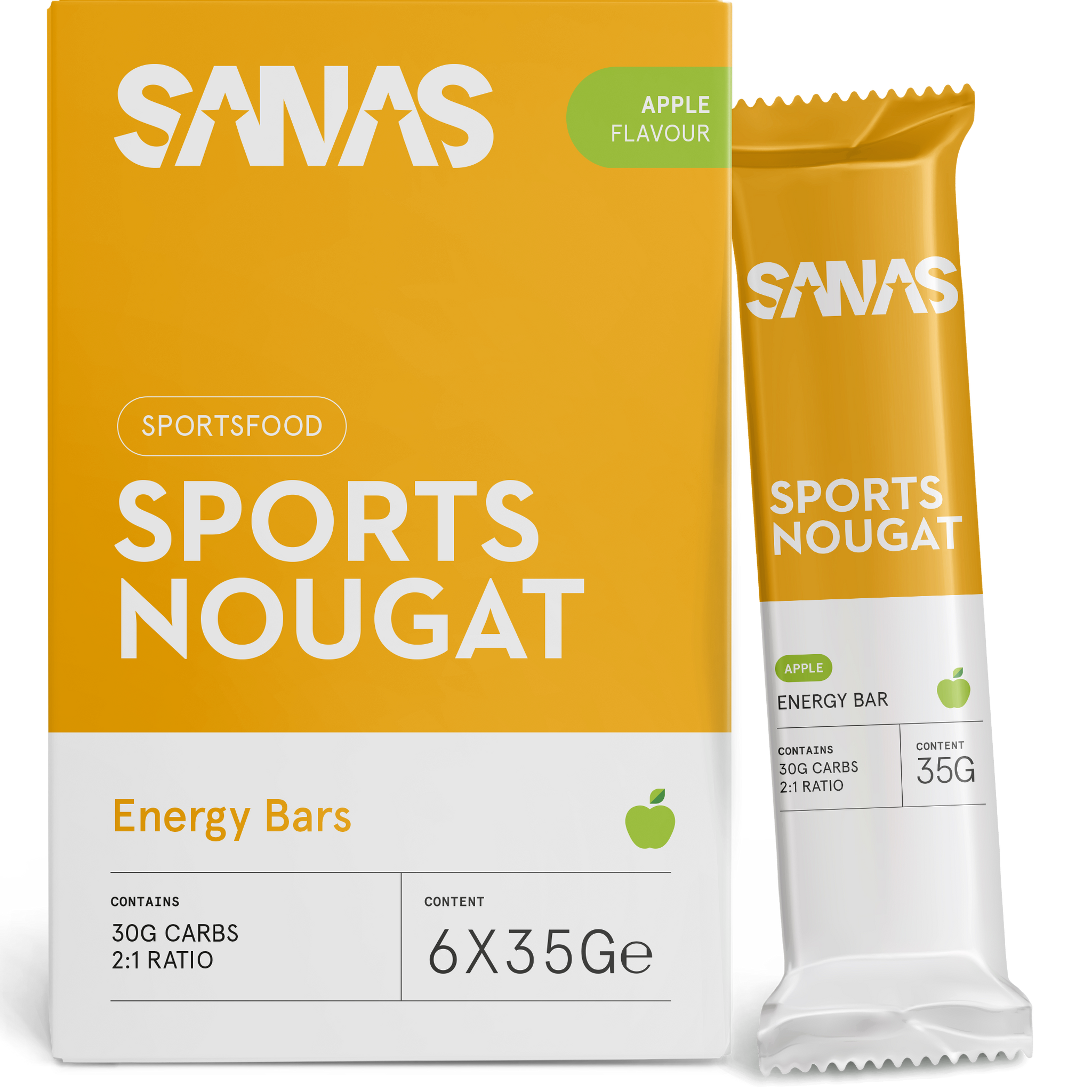 Sports nougat energy bar