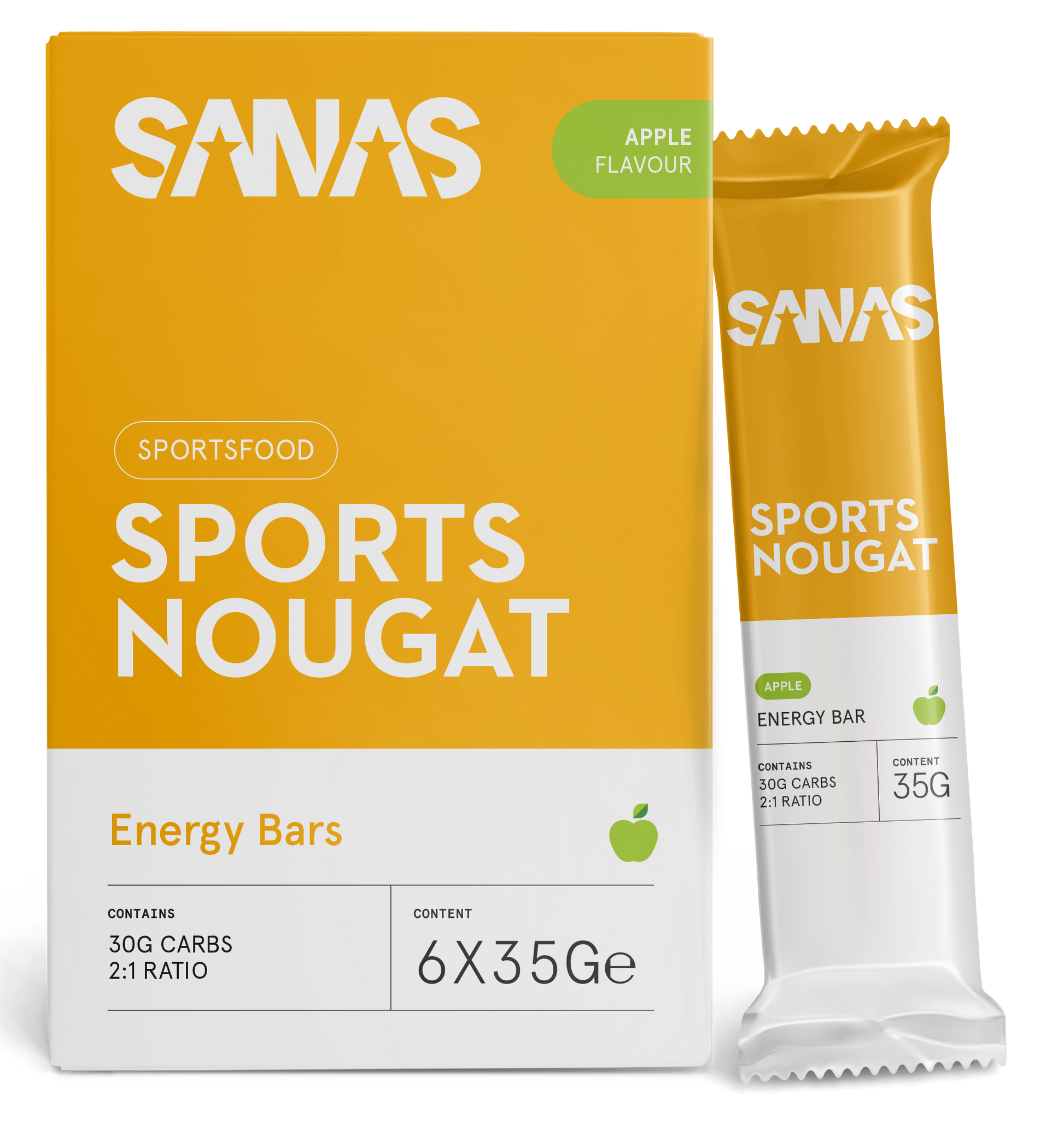 Sports nougat energy bar