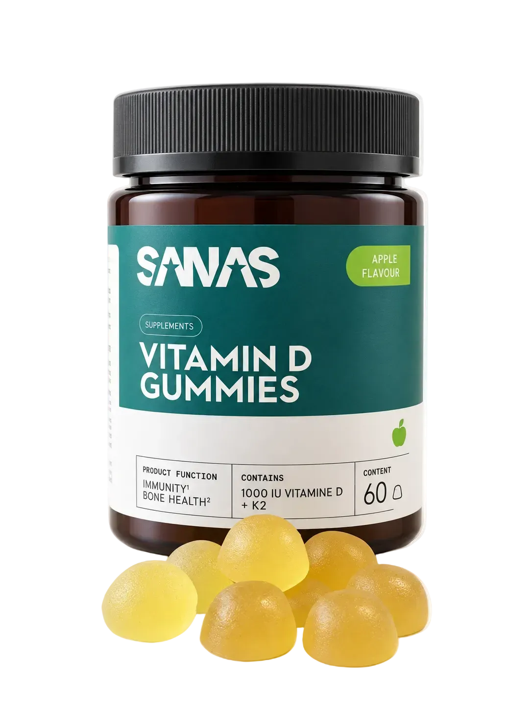 Sanas vitamine D gummies met appelsmaak