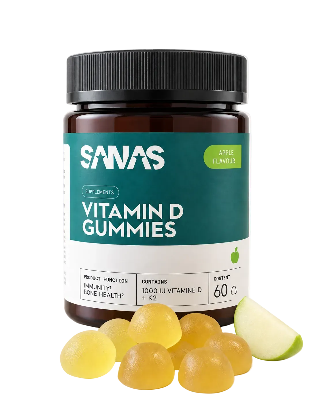 Sanas vitamine D gummies met appelsmaak