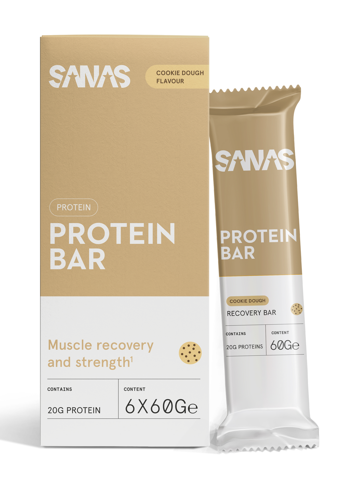 Sanas Protein Bar Cookies & Cream met 20 g proteïne
