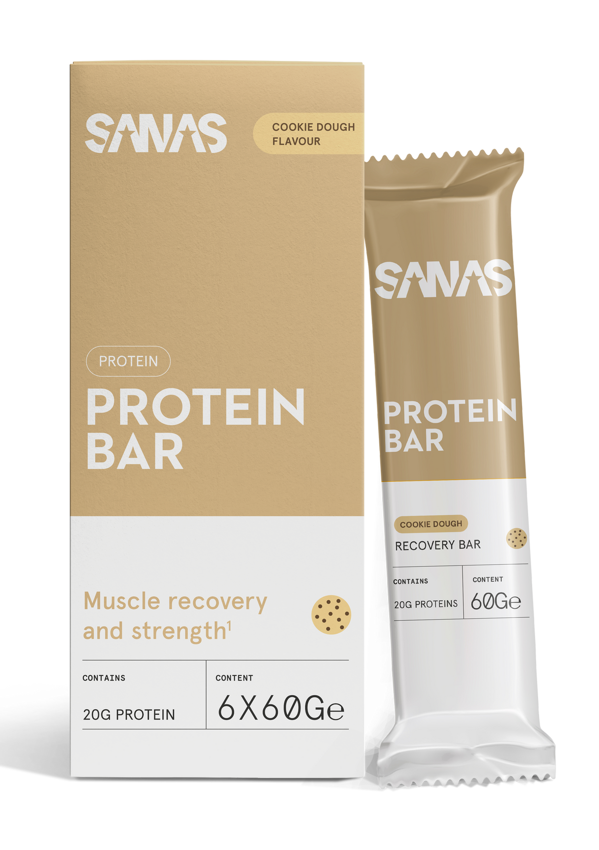 Sanas Protein Bar Cookies & Cream met 20 g proteïne