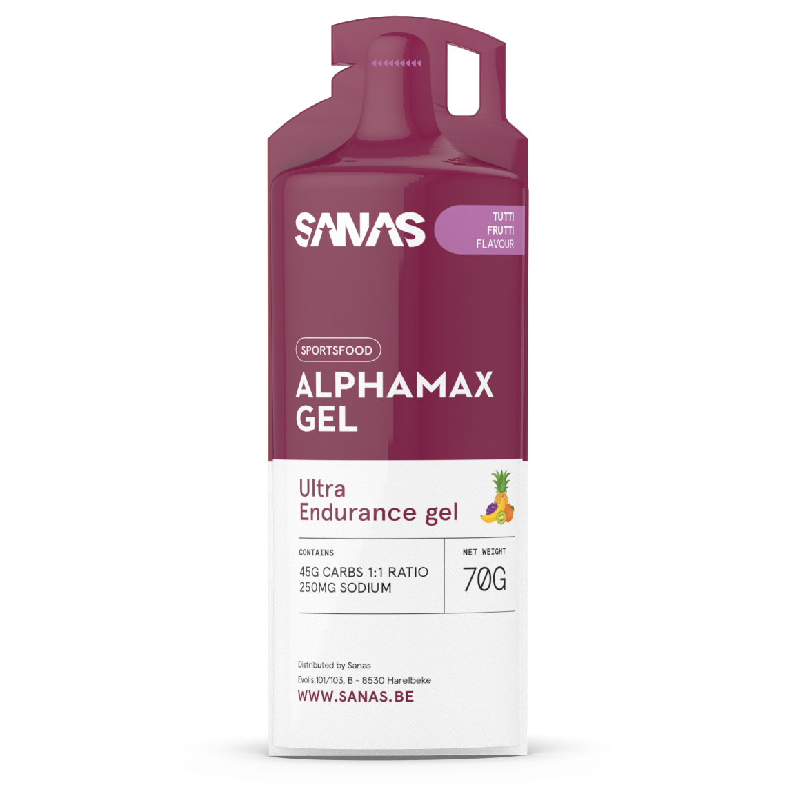 SANAS Alphamax Gel | Koolhydraatgel met 45 g koolhydraten – Sanas