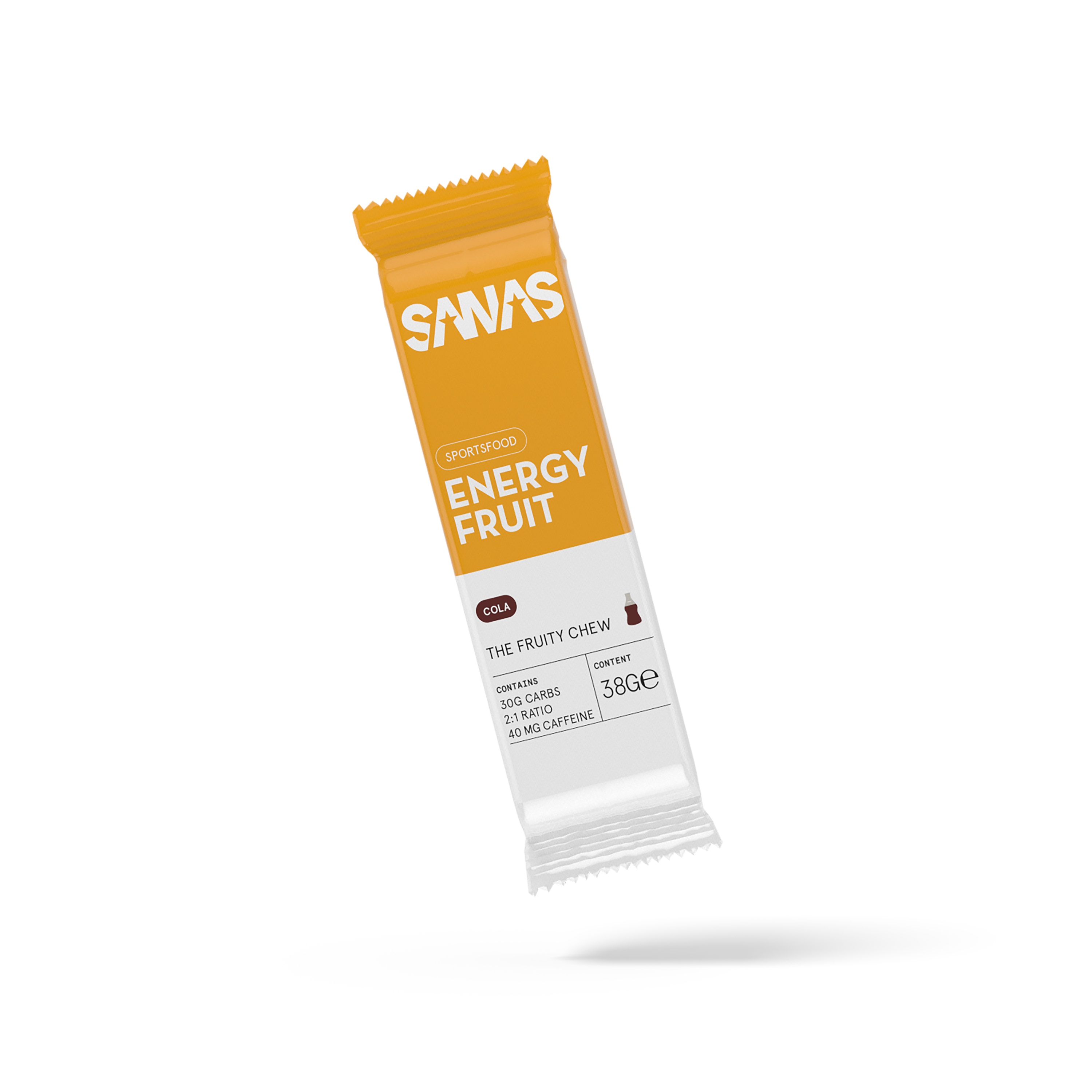 Energy fruit orange & cola/cafeïne (NIEUW)